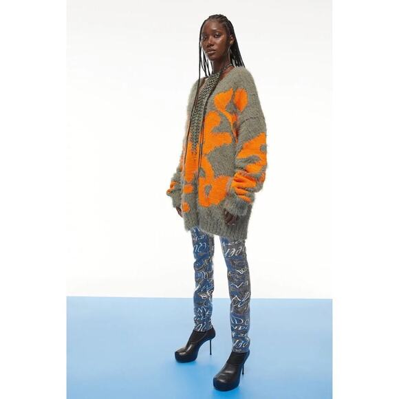 H&M Studio A/W 2021 Chunky-Knit Acrylic V-Neck Jumper Sweater Oversized Small - Picture 1 of 11